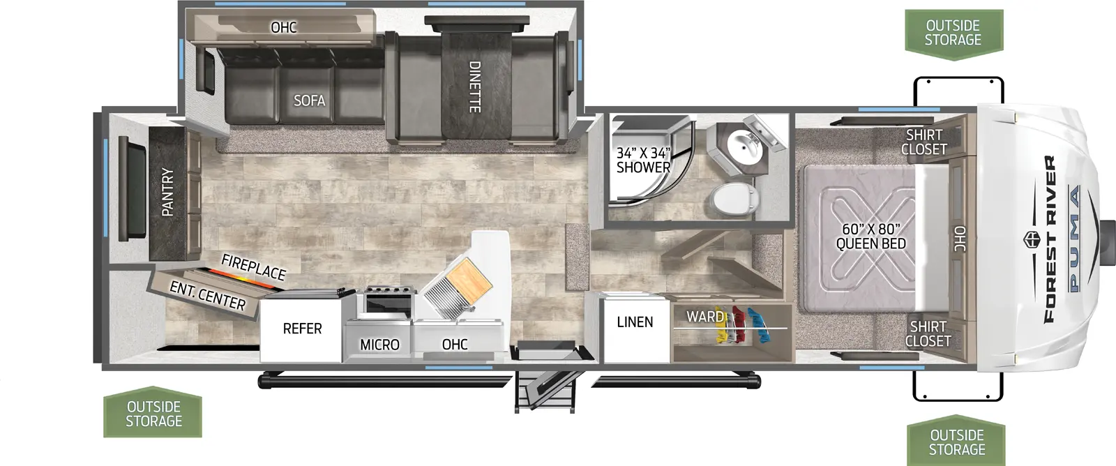 Puma 257RESS - DSO Floorplan